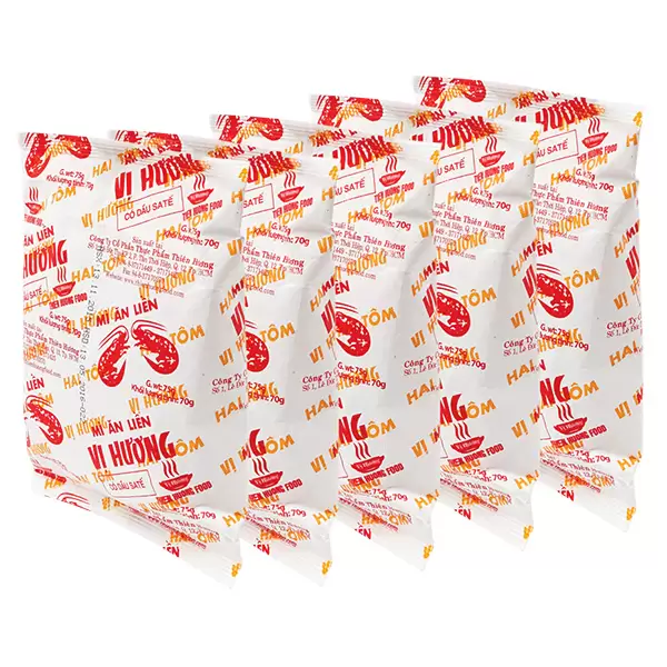 Lô 5 Mì Sa Tế Giấy Vị Hương 70G Lô 5 Mì Sa Tế Giấy Vị Hương 70G