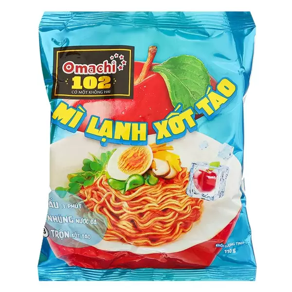 Mì Lạnh Xốt Táo Omachi Gói 110G Mì Lạnh Xốt Táo Omachi Gói 110G