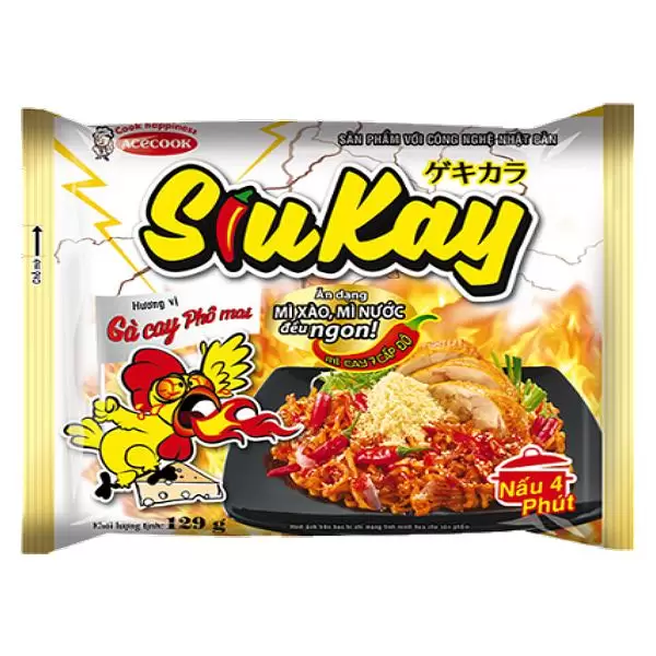 Mì Siukay Acecook Gà Cay Phô Mai 129G