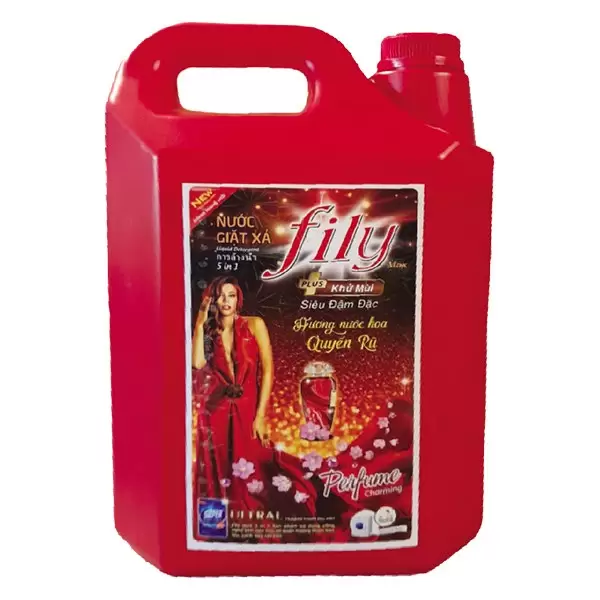 Nước Giặt Xả Fily Max 5IN1 Hương Nước Hoa Quyến Rũ Bình 5Kg Nước Giặt Xả Fily Max 5IN1 Hương Nước Hoa Quyến Rũ Bình 5Kg